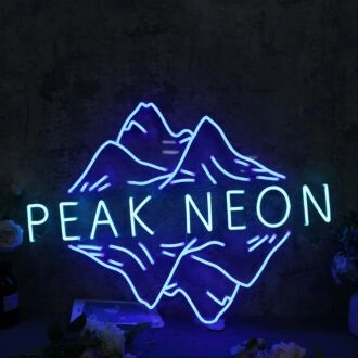 Peak Neon Blue Neon Sign