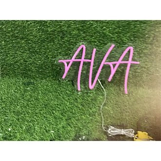 Brighten Your Space from Weddings to Bars with the Personalize Custom Ava LED Neon Sign