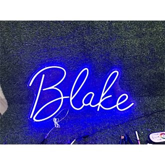 Brighten Up Your Space - Perfect for Weddings, Home Decor, and Bars with Personalize Custom Blake LED Neon Sign.
