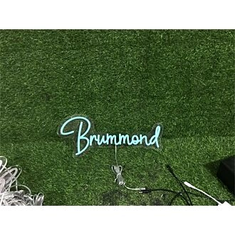 Brighten Your Space: Personalize Custom Brummond LED Neon Sign for Weddings, Bars, and Home Décor