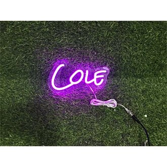 Bring Your Space to Life: Personalize Custom Cole LED Neon Sign for Home, Office, Bar, and Special Celebrations
