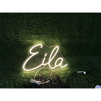 Brighten Up Your Space: Personalize Custom Eila LED Neon Sign for Home Decor, Office Vibes, and Special Occasions