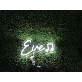 Brighten Your Special Moments: Embrace Home, Weddings, and Celebrations with Personalize Custom Eve With Note LED Neon Sign.
