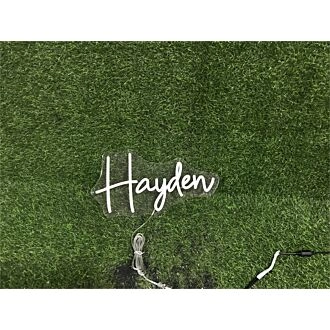 Brighten Up Your Space: Personalize Custom Hayden LED Neon Sign Perfect for Weddings, Bars, and Home Decor