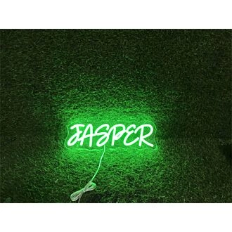 Brighten Up Your Space: Personalize Custom Jasper LED Neon Sign for Weddings, Parties, and Chic Office Decor.