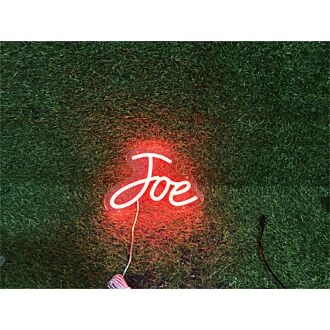 Elevate Your Office, Bar, or Wedding Ambiance with the Personalize Custom Joe LED Neon Sign
