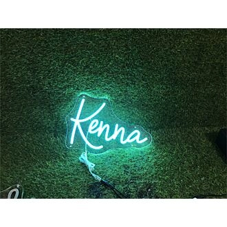 Brighten Up Your Space: Personalize Your Office, Bar, or Party Ambiance with the Custom Kenna LED Neon Sign.