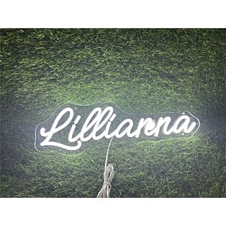 Brighten Up Your Space: Personalize Custom Lillianna LED Neon Sign for Home Decor, Office Ambiance, and Memorable Events