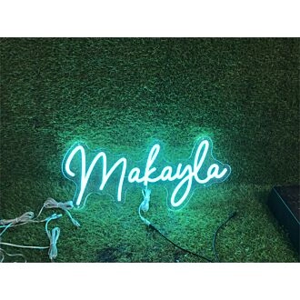 Brighten Up Your Space: Personalize Custom Makayla LED Neon Sign for Weddings, Bars, and Office Decor.