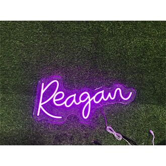 Brighten Up Your Space: From Home Decor to Weddings, Enhance Any Occasion with the Personalize Custom Reagan LED Neon Sign