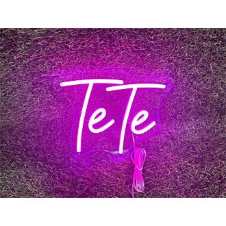 Brighten Your Special Moments: Personalize Custom Tete LED Neon Sign for Weddings, Bars, and Home Decor.