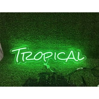 Transform Your Space: Personalize Custom Tropical LED Neon Sign for Vibrant Home Decor, Trendy Offices, Lively Parties, and Romantic Weddings.