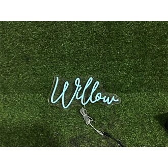 Brighten Up Your Space: Personalize Custom Willow LED Neon Sign for Home Decor, Office Vibes, Storefronts, and Buzzing Bars