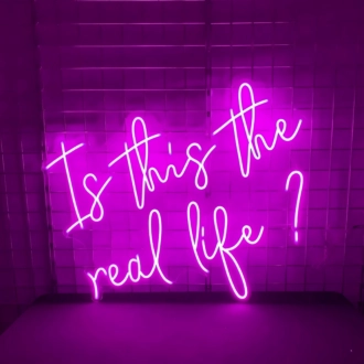 It this the real like: Authenticity Illuminated in Neon