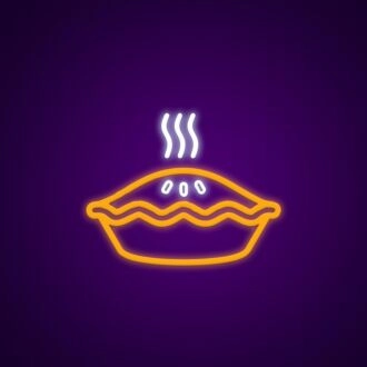 Pie Neon Sign for Bakeries and Dining Areas
