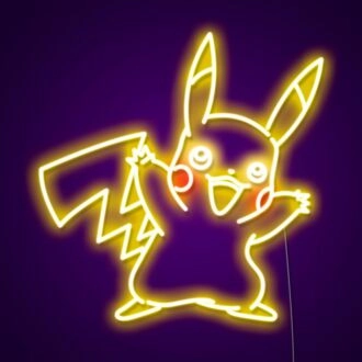 Pikachu Neon Sign for Anime Fans and Fun Spaces
