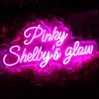 Pinky Shelbys Glow Pink Neon Sign