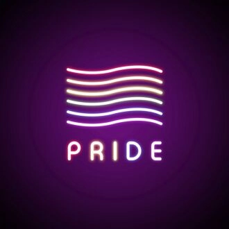 Pride Flags Neon Sign Celebrate LGBTQ+ pride with this colorful sign