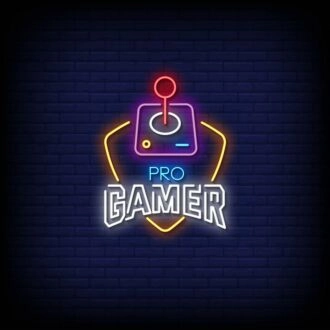 Pro Gamer Joystick Neon Sign