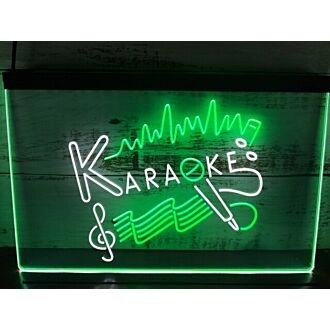 Karaoke Two Tone Hanging Neon Sign