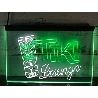 Tiki Lounge Two Tone Hanging Neon Sign