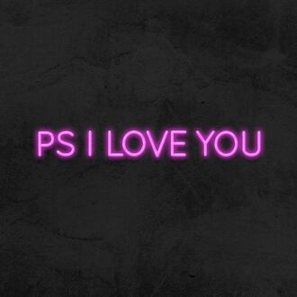 Ps I Love You Neon Sign