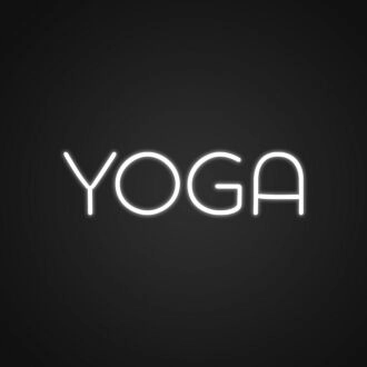 Quirky Yoga Signs Neon Sign for Yoga Studios