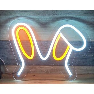 Brighten Your Space: Perfect for Weddings, Parties, and Home Decor with the Rabbit Bunny Ear LED Neon Sign.