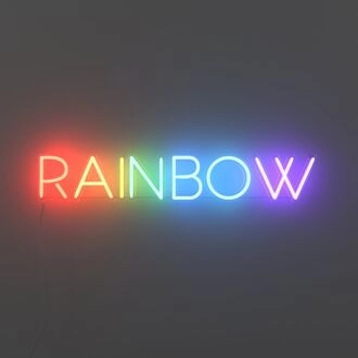 Rainbow Neon Sign