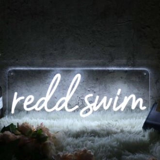 Redd Swim White Neon Sign
