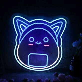 Rice Ball Cat Custom Neon Sign
