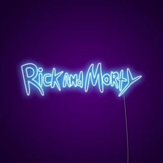 Rick And Morty Sign Neon Sign Perfect for fans of the show