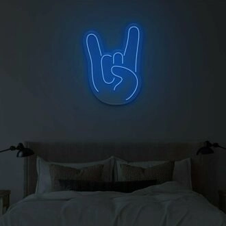 Rock Hand LED Sign