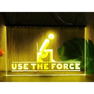 Use The Force Hanging Neon Sign