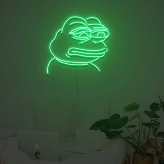 Sad Pepe Frog Neon Sign Custom Neon Sign Lights Night Lamp Led Neon Sign Light For Home Party
