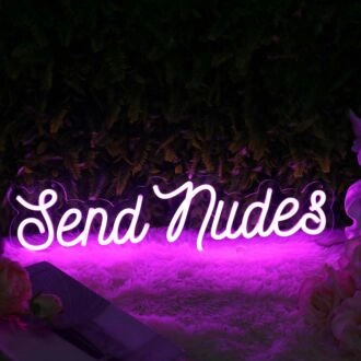 Send Nudes Pink Neon Sign
