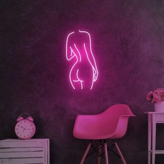 Sexy Back Nude Lady Girl Neon Sign V3 for Artistic and Bold Spaces