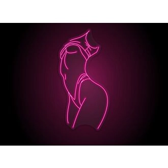 Sexy Body Female Figure Neon Sign for Bold and Artistic Decor