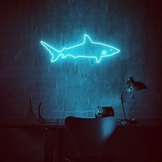 Shark Neon Sign for Bold and Fun Spaces