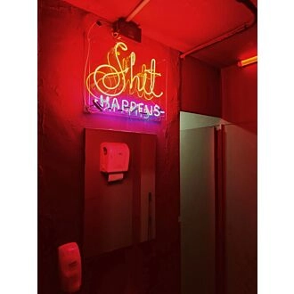Shit Happens Neon Sign Add a touch of humor to your space