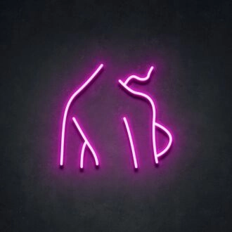 Side Boob Neon Sign V2 for Bold Artistic Decor