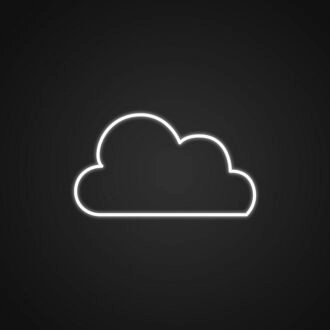 Simple Clouds Neon Sign Add a whimsical touch to any room