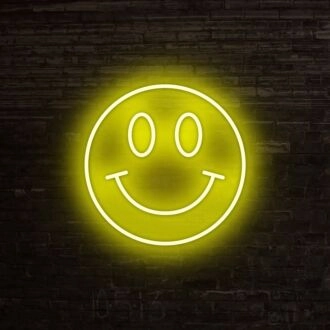Smiley Neon Sign for Happy and Positive Decor