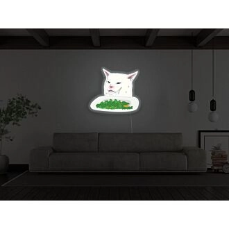 Smudge Lord With Salad Neon Sign for Fun and Playful Spaces
