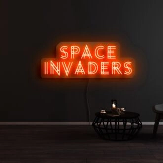 Space Invaders Neon Sign