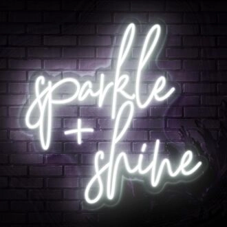 Sparkle And Shine Neon Sign for Positive and Fun Spaces