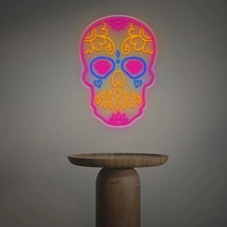 Sugar Skull LED Neon Sign 40inch