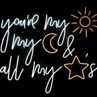 Sun Moon And Stars Neon Sign