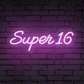 Brighten Up Every Celebration - Super Number Personalized Neon Birthday Sign for Home, Bars, and Special Events
