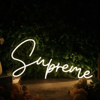 Supreme Yellow Neon Sign
